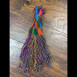 Handwoven wrapped bracelets/anklet hair extension